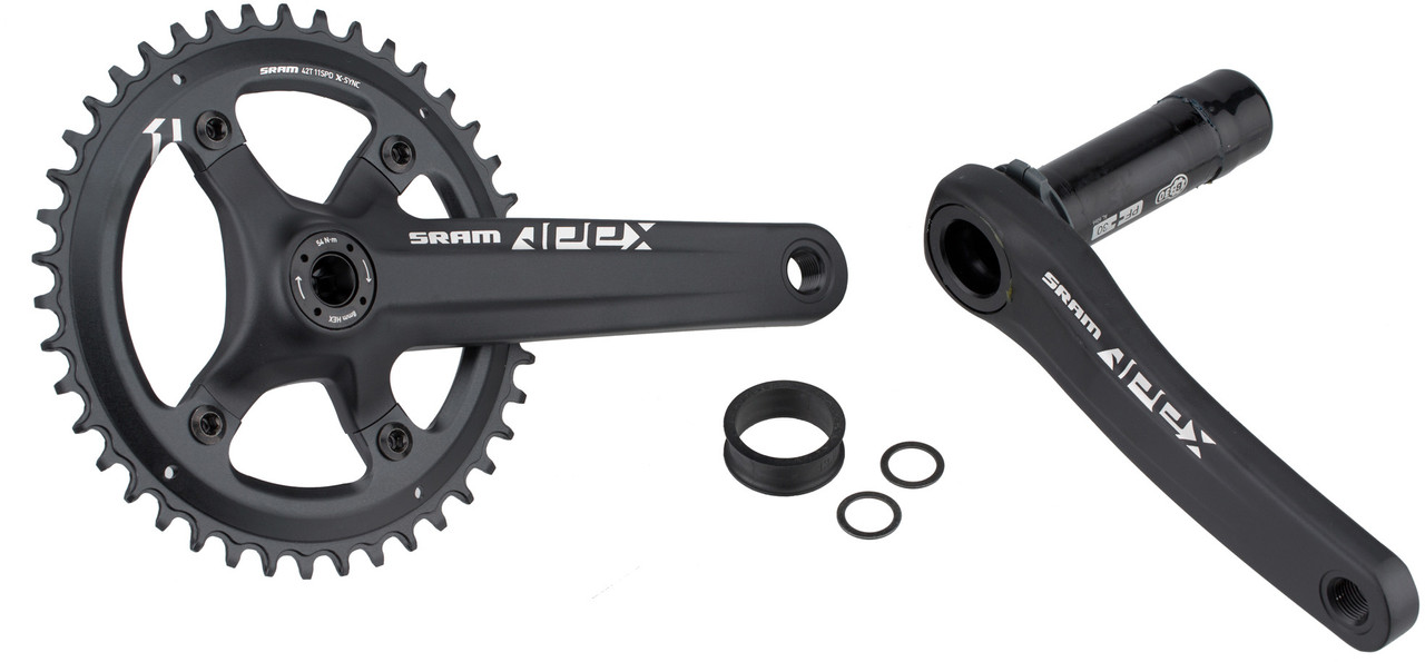 SRAM Apex 1 BB30 1x10-/1x11-fach, 110 Mm Kurbelgarnitur 4 SRAM Apex 1 BB30 1x10-/1x11-fach, 110 Mm Kurbelgarnitur – Bild 4