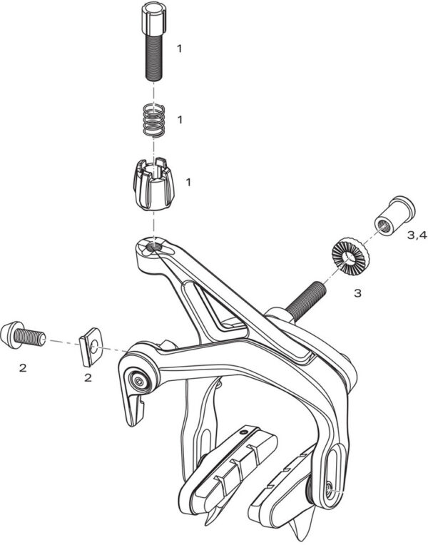 SRAM Ersatzteile Force / Rival / Apex Bremse (2007-2012)