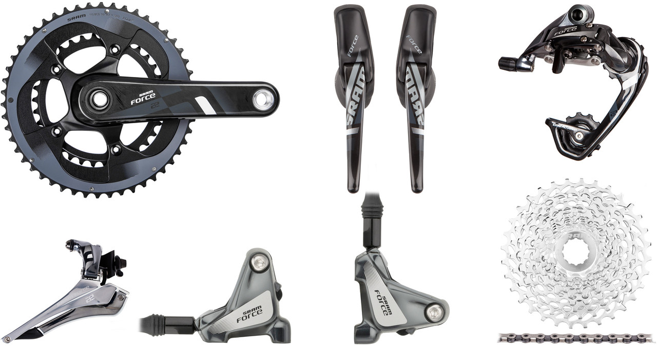 SRAM Force 22 FM Gruppe 2x11 39-53 BB30 Hydr. Scheibenbremse 1 SRAM Force 22 FM Gruppe 2x11 39-53 BB30 Hydr. Scheibenbremse