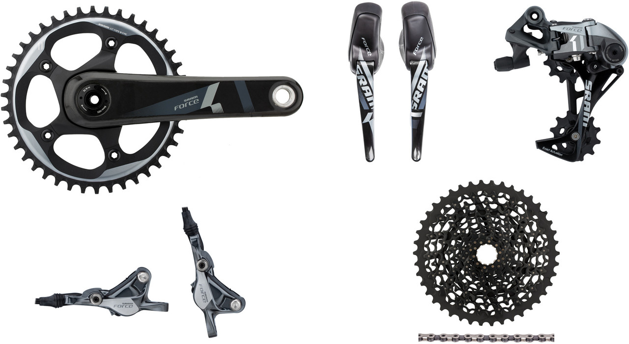 SRAM Force 1 PM Gruppe 1x11 42 GXP Hydr. Scheibenbremse 1 SRAM Force 1 PM Gruppe 1x11 42 GXP Hydr. Scheibenbremse