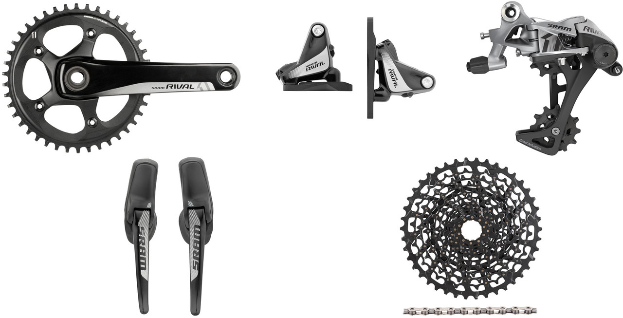SRAM Rival 1 FM Gruppe 1x11 42 GXP Hydr. Scheibenbremse 1 SRAM Rival 1 FM Gruppe 1x11 42 GXP Hydr. Scheibenbremse