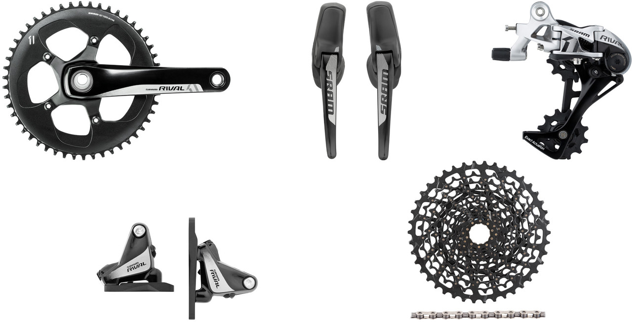 SRAM Rival 1 FM Gruppe 1x11 50 GXP Hydr. Scheibenbremse 1 SRAM Rival 1 FM Gruppe 1x11 50 GXP Hydr. Scheibenbremse