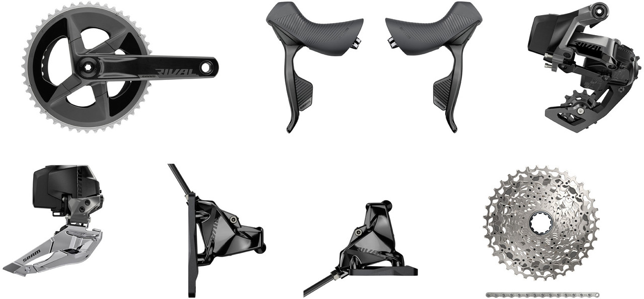 SRAM Rival ETap AXS HRD FM Gruppe 2x12-fach 35-48 1 SRAM Rival ETap AXS HRD FM Gruppe 2x12-fach 35-48